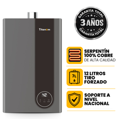 Calentador Titanum 12 Litros Tiro Forzado Digital Modulante