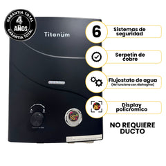 Calentador Titanum Black 5.5 litros